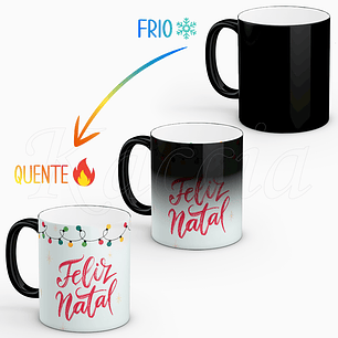 Caneca Personalizada Feliz Natal Boneco de Neve