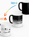 Caneca Café e Gatos Love