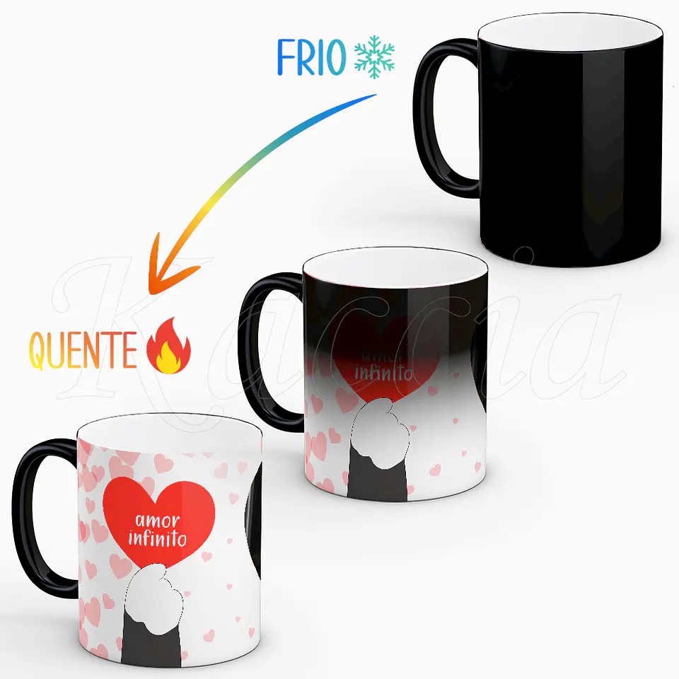 Caneca Personalizada Lovely Cat com Foto 4
