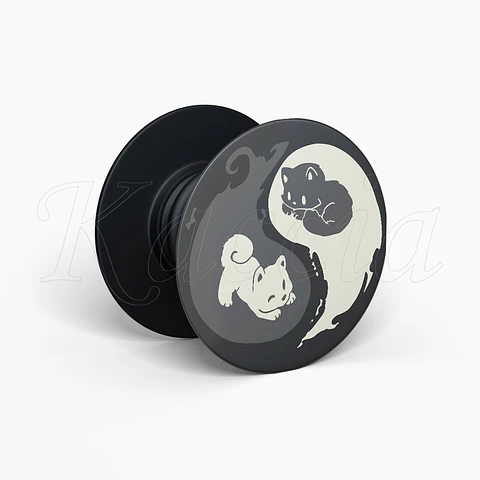Pop Socket Gatinhos Yin Yang