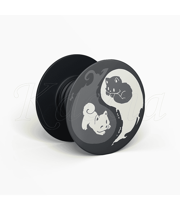 Pop Socket Gatinhos Yin Yang