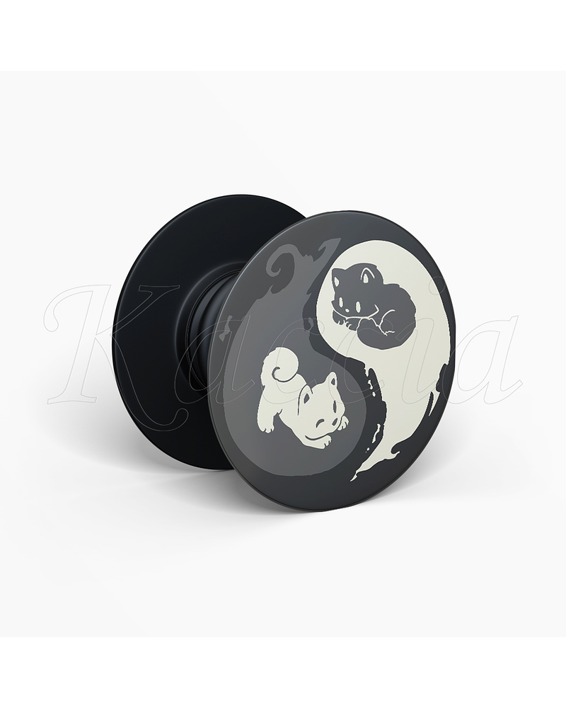 Pop Socket Gatinhos Yin Yang