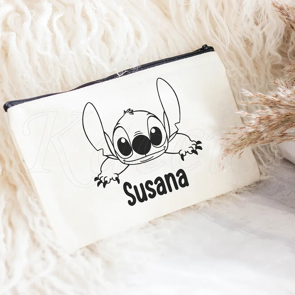 Nécessaire / Estojo Personalizado Stitch Nomes 2