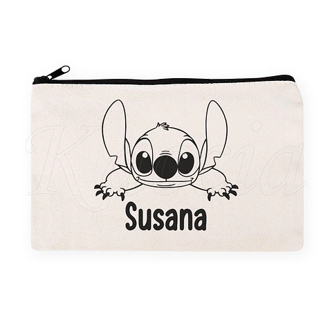 Nécessaire / Estojo Personalizado Stitch Nomes