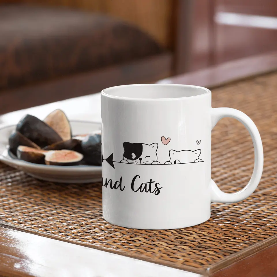 Caneca Café e Gatos Love 4