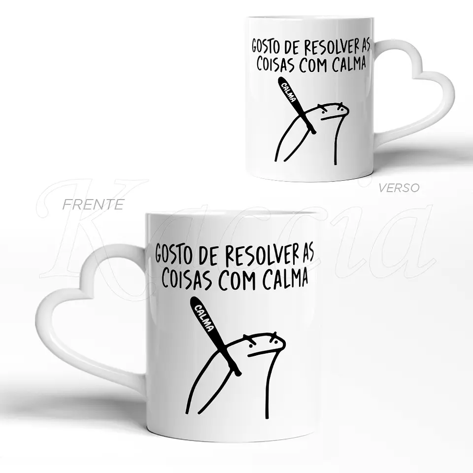 Caneca Resolver as coisas com Calma Flork 3