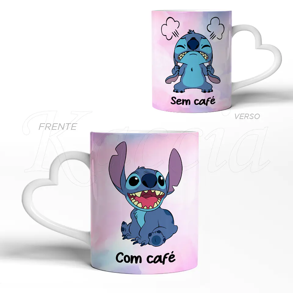 Caneca Com e Sem Café Stitch 3