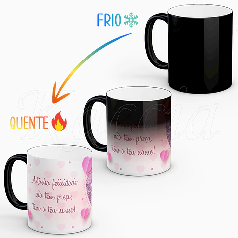 Caneca Personalizada Amor com Foto e Frase