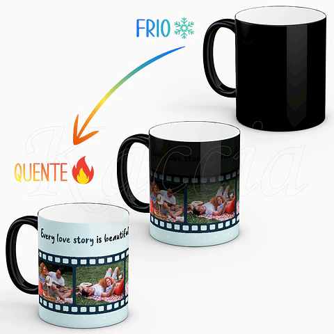 Caneca Personalizada Carretel com Frase
