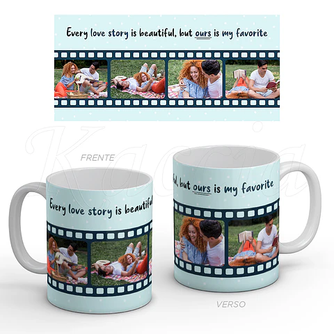Caneca Personalizada Carretel com Frase