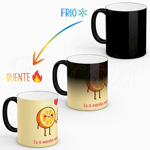 Caneca Personalizada Meia Laranja