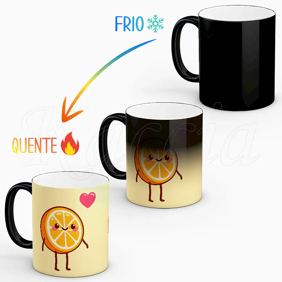 Conjunto de Canecas Personalizadas Meia Laranja 3