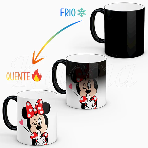 Conjunto de Canecas Mickey & Minnie