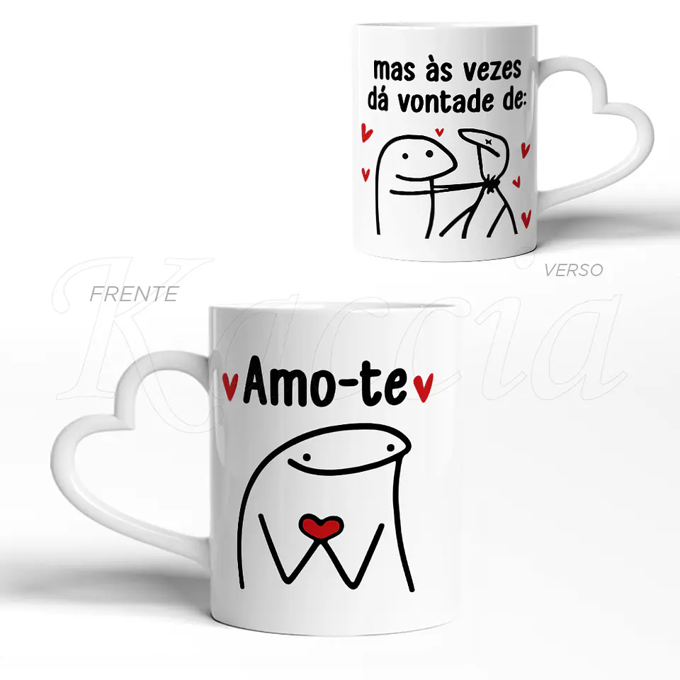 Caneca Amo-te, mas... Flork 3