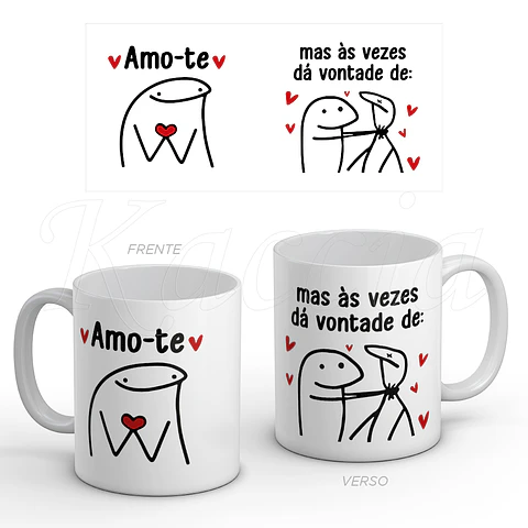 Caneca Amo-te, mas... Flork