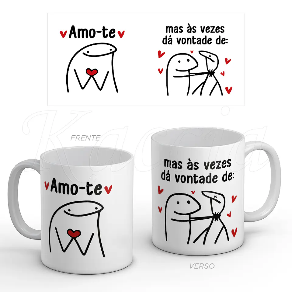 Caneca Amo-te, mas... Flork 1