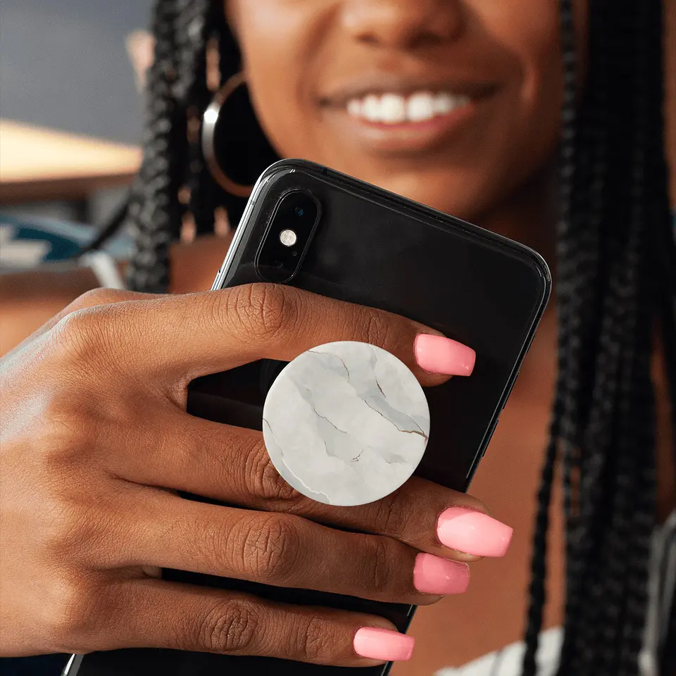 Pop Socket Mármore Branco 4