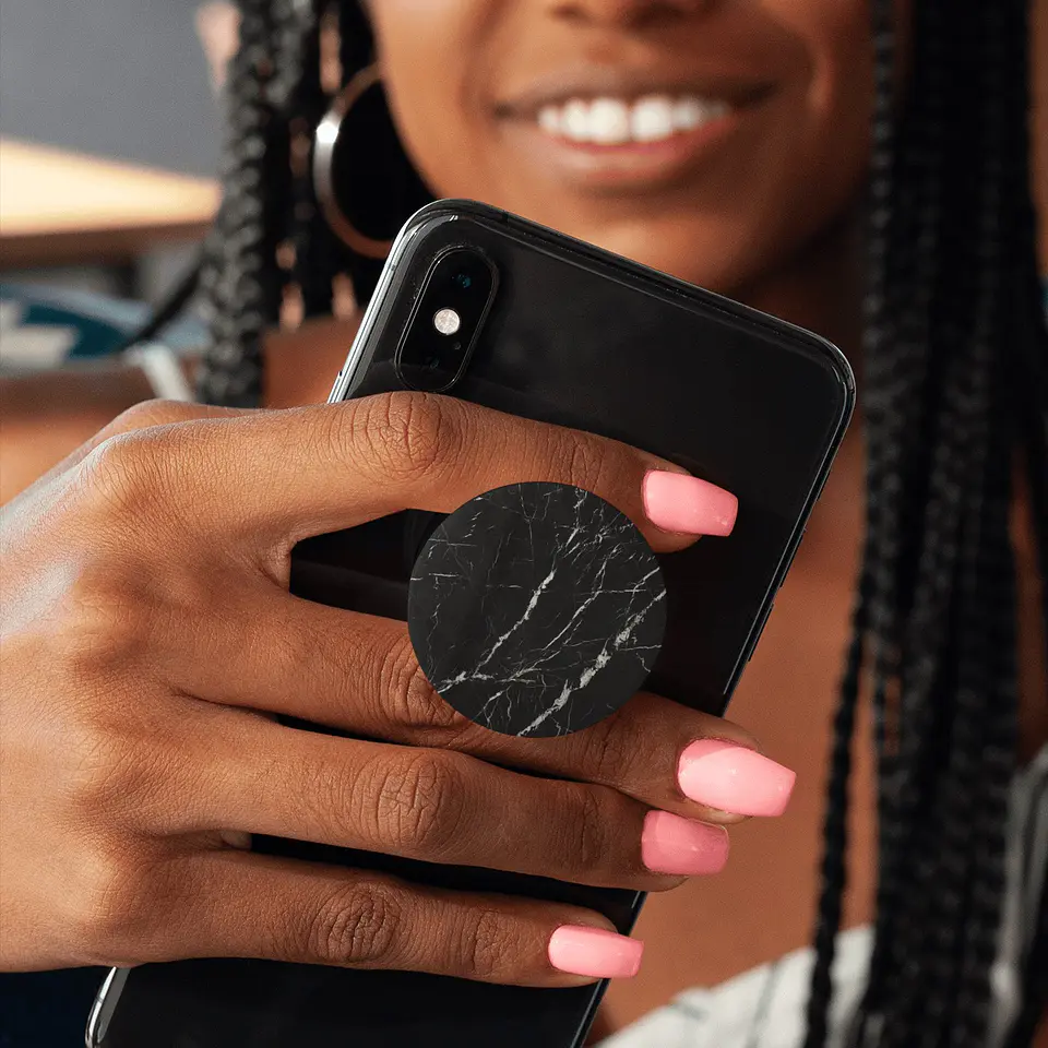 Pop Socket Mármore Preto 3