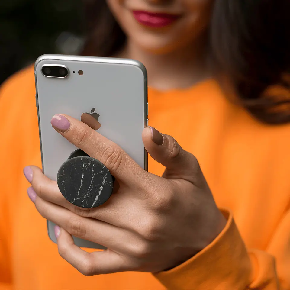Pop Socket Mármore Preto 4