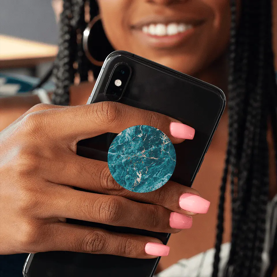 Pop Socket Mármore Azul 4