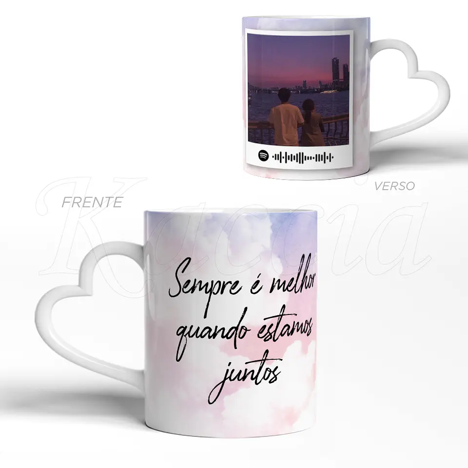 Caneca Personalizada Spotify com Frase Aesthetic 6