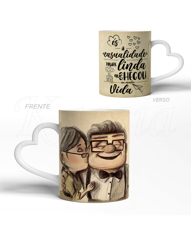 Caneca Casualidade Mais Linda Carl e Ellie Up