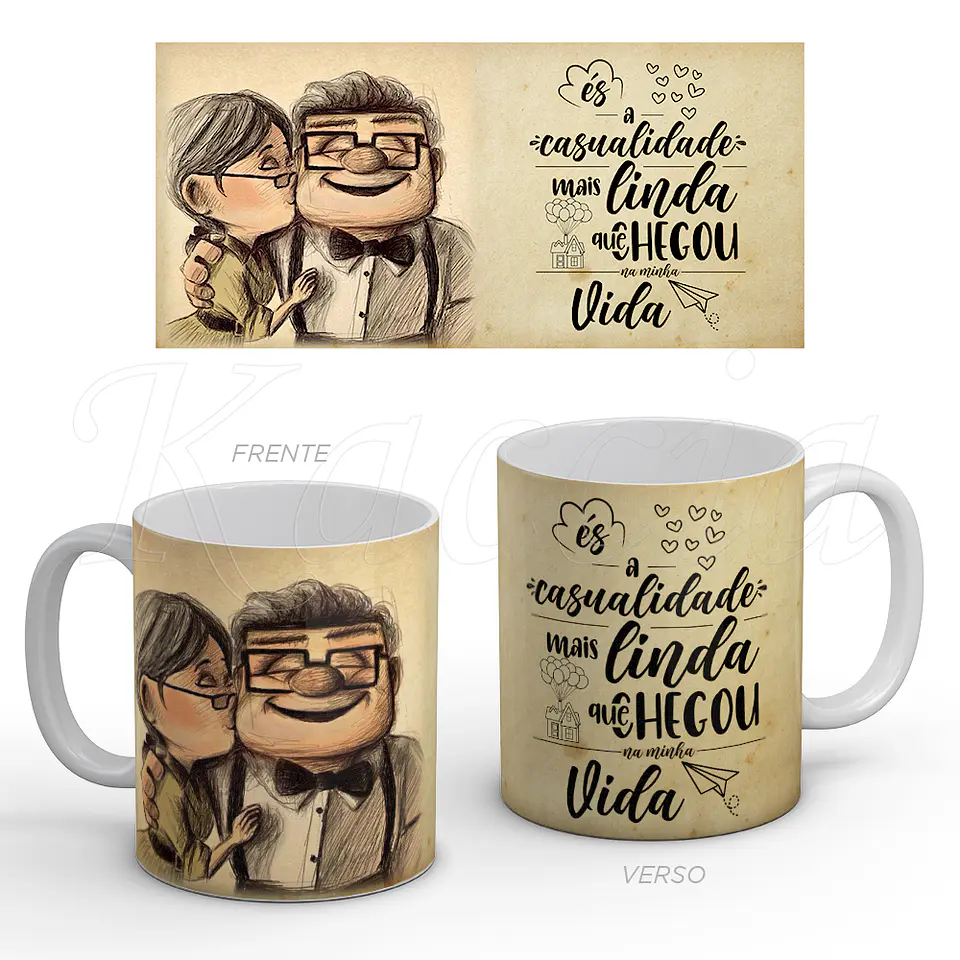 Caneca Casualidade Mais Linda Carl e Ellie Up 1