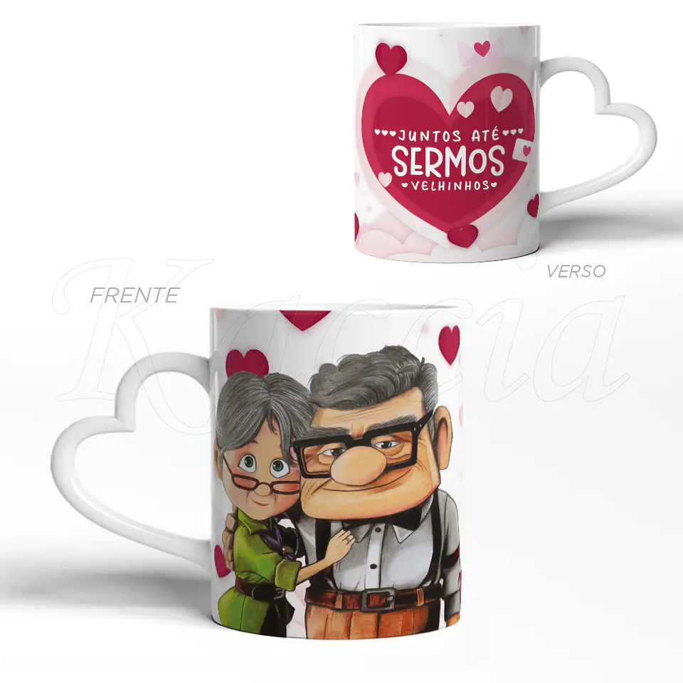 Caneca Juntos Até Sermos Velhinhos Carl e Ellie Up 3