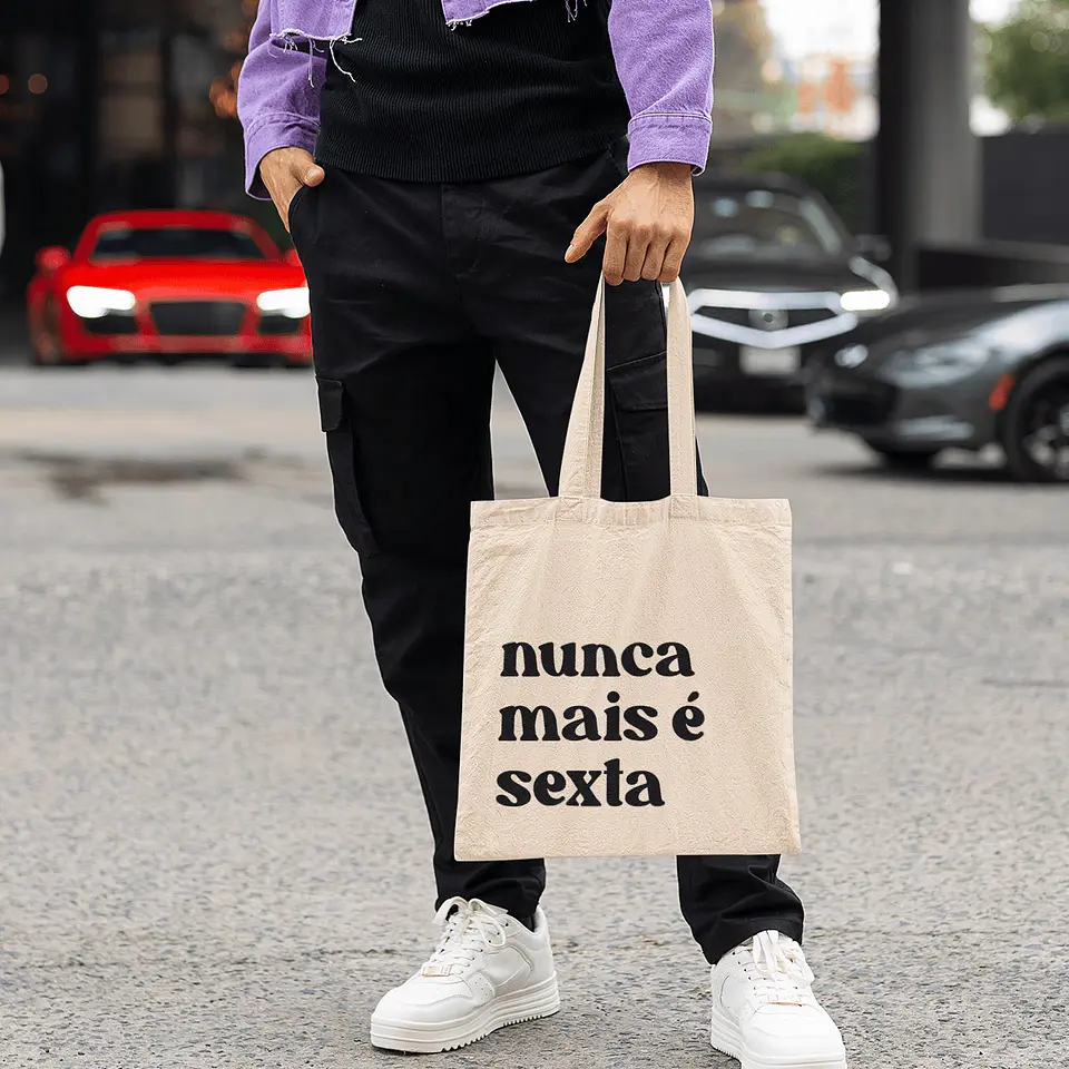 Saco Tote Bag Nunca Mais É Sexta 5