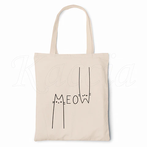 Saco Tote Bag Meow