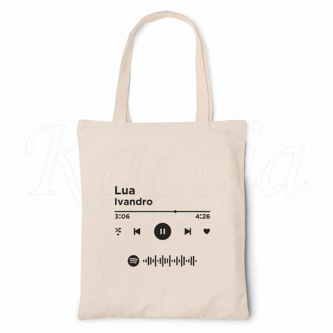 Saco Tote Bag Personalizado Spotify