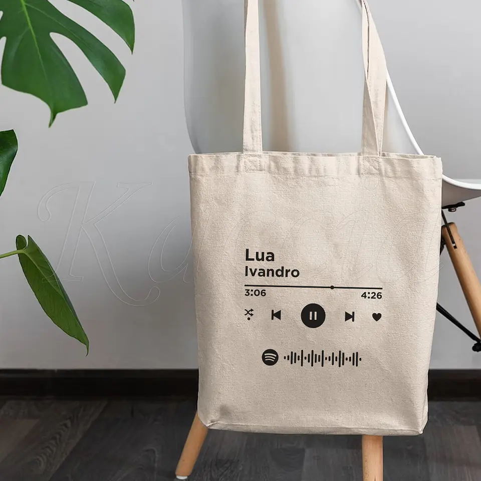 Saco Tote Bag Personalizado Spotify 4