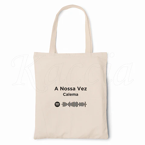 Saco Tote Bag Personalizado Spotify Simple II