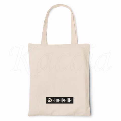 Saco Tote Bag Personalizado Spotify Code