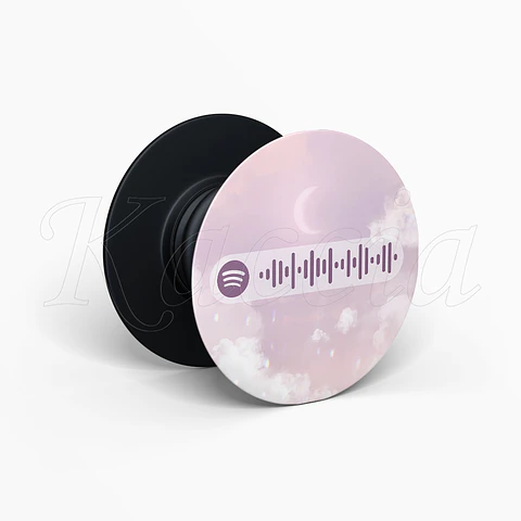 Pop Socket Personalizado Spotify Pink Sky