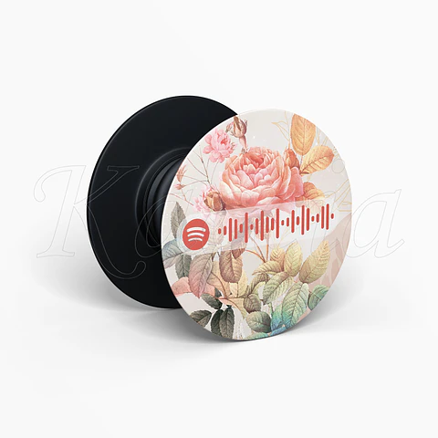 Pop Socket Personalizado Spotify Flower