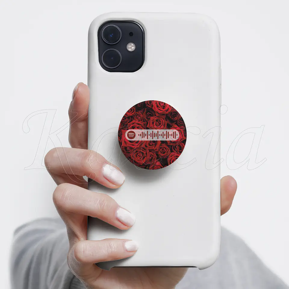 Pop Socket Personalizado Spotify Rosas 3