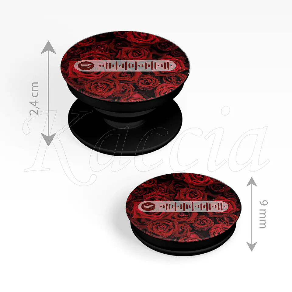 Pop Socket Personalizado Spotify Rosas 4