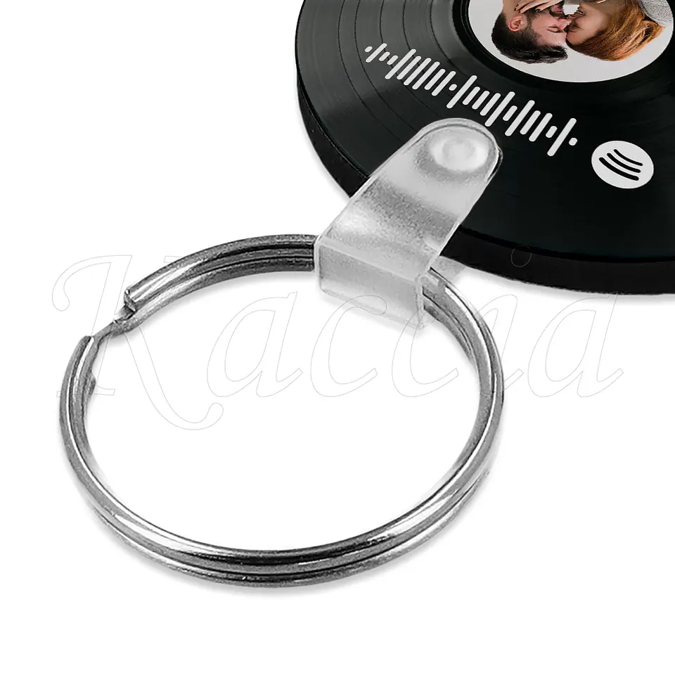 Porta-chaves Personalizado Spotify Circle Vinilo 4
