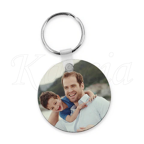 Porta-chaves Personalizado Redondo com Foto Precisar de Ti