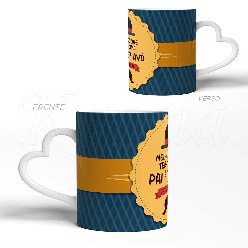 Caneca Personalizada Ter-te como Pai & Avô 3
