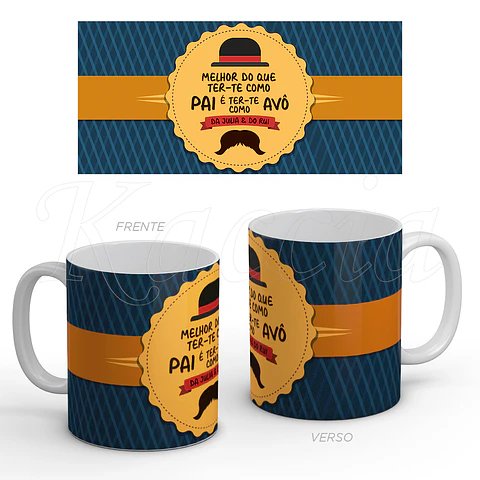 Caneca Personalizada Ter-te como Pai & Avô