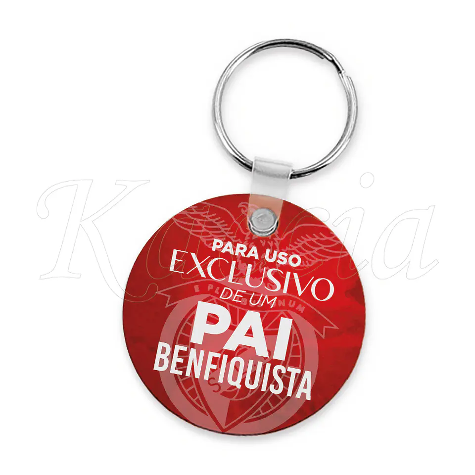 Porta-chaves Personalizado Redondo Benfica 3