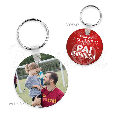 Porta-chaves Personalizado Redondo Benfica