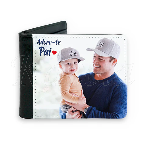Carteira de Homem Personalizada com Foto e Frase