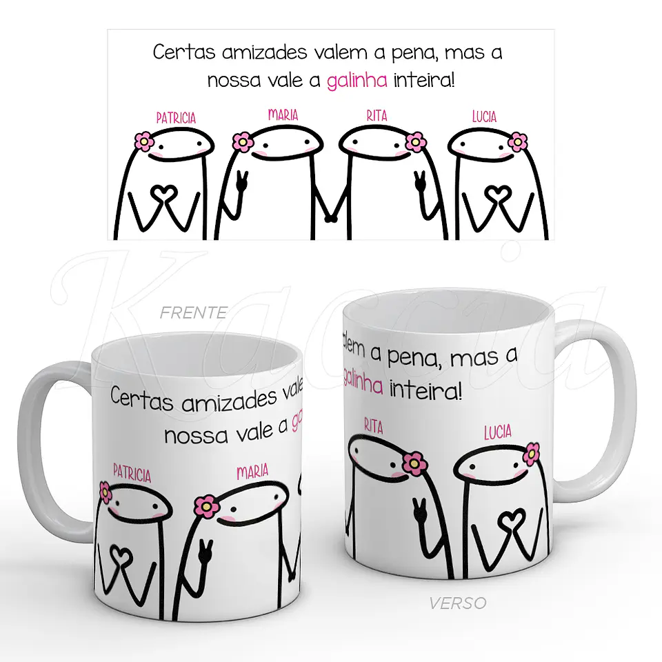 Caneca Amizade Galinha Flork 1