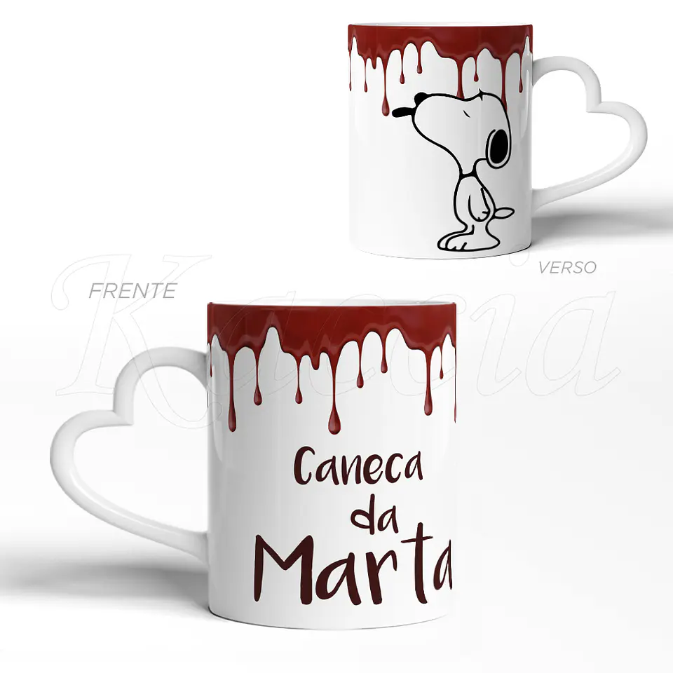 Caneca Personalizada Snoopy Chocolate 3