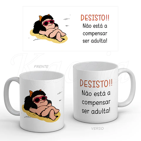 Caneca Desisto Mafalda