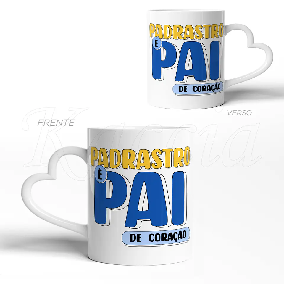 Caneca Padrastro é Pai de Coração 3