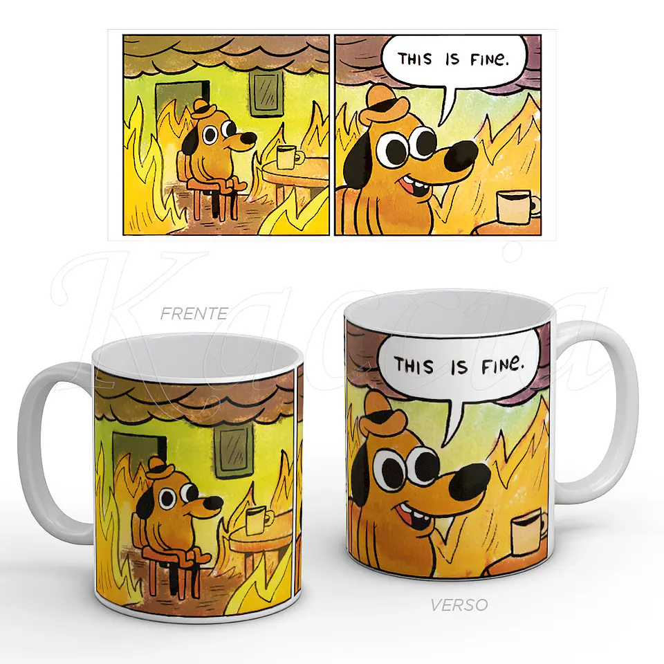 Caneca This Is Fine 1